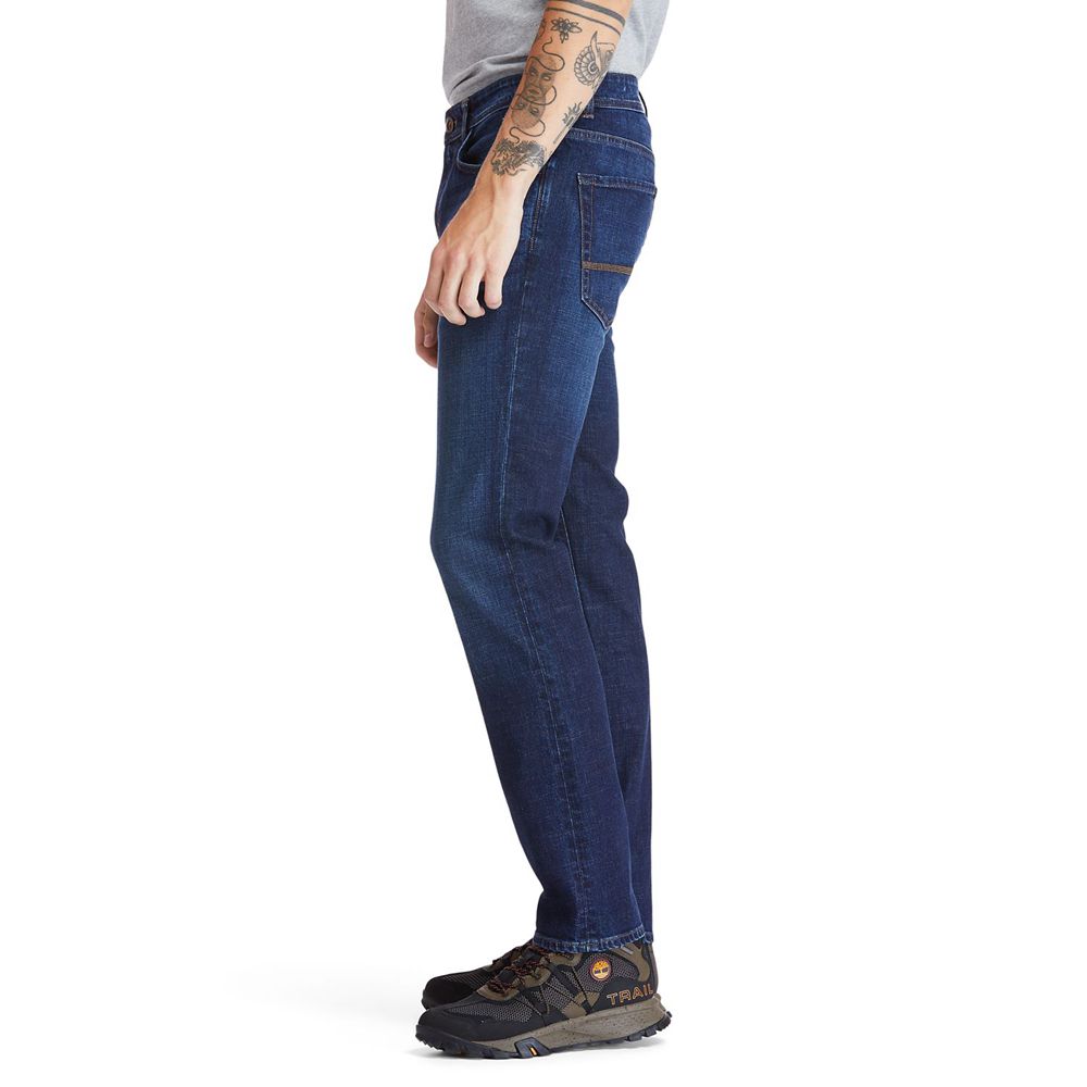 Pantaloni Timberland Barbati Bleumarin - Sargent Lake Slim Denim Jeans - Romania - HXDSJI703